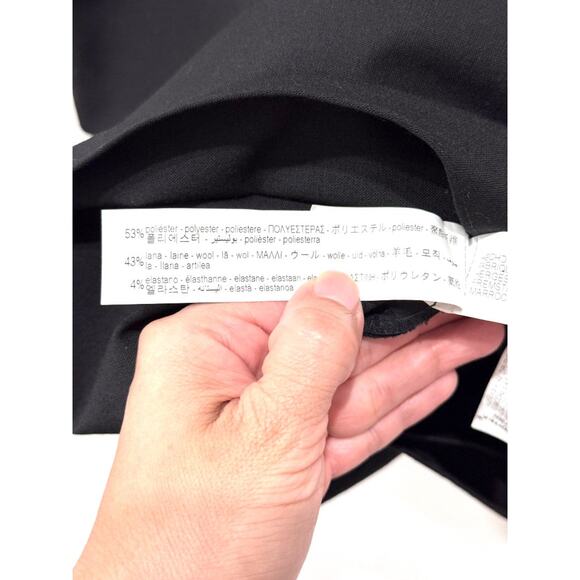 Zara Asymmetric One Shoulder Mini Dress with Twist Large Bow Ribbon Black XS - Picture 5 of 6